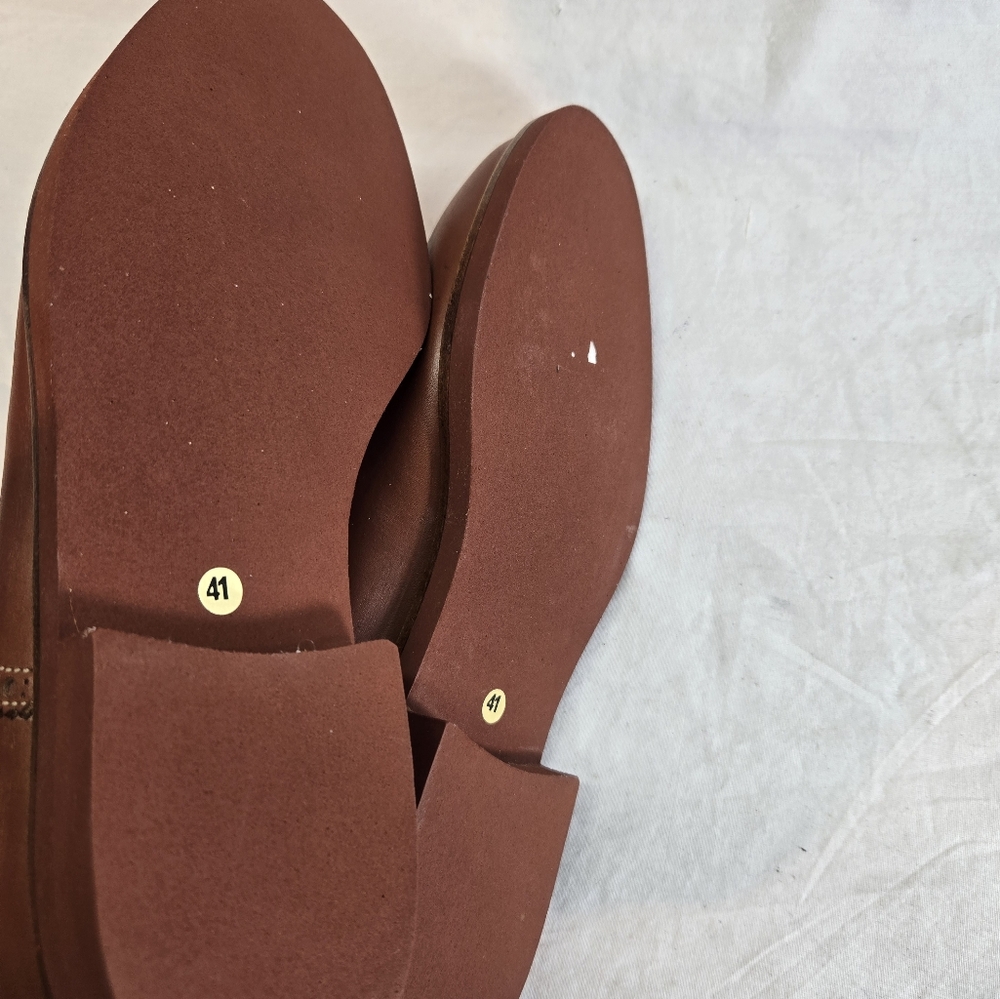 Vintage Gucci Spectator Men's 41D Brown Beige Italy Derby Oxfords Dress Shoes - Picture 7 of 8